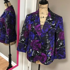 Michael Kors Vibrant Floral Blazer